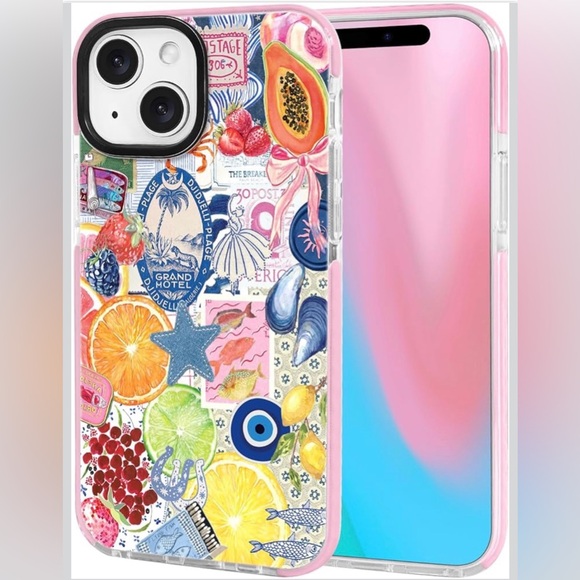 Colorful Patterned iPhone 15 Case - Picture 2 of 4